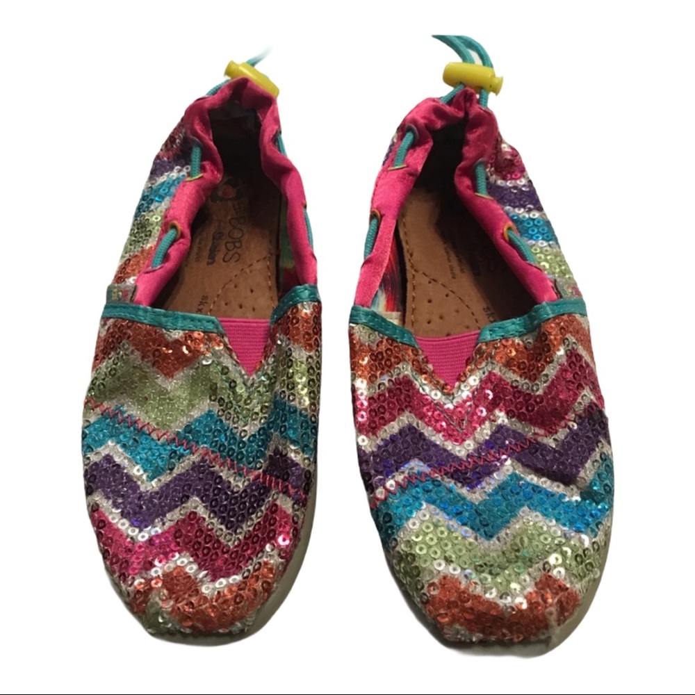 Skechers Bobs Multi Color Sequin 11.5